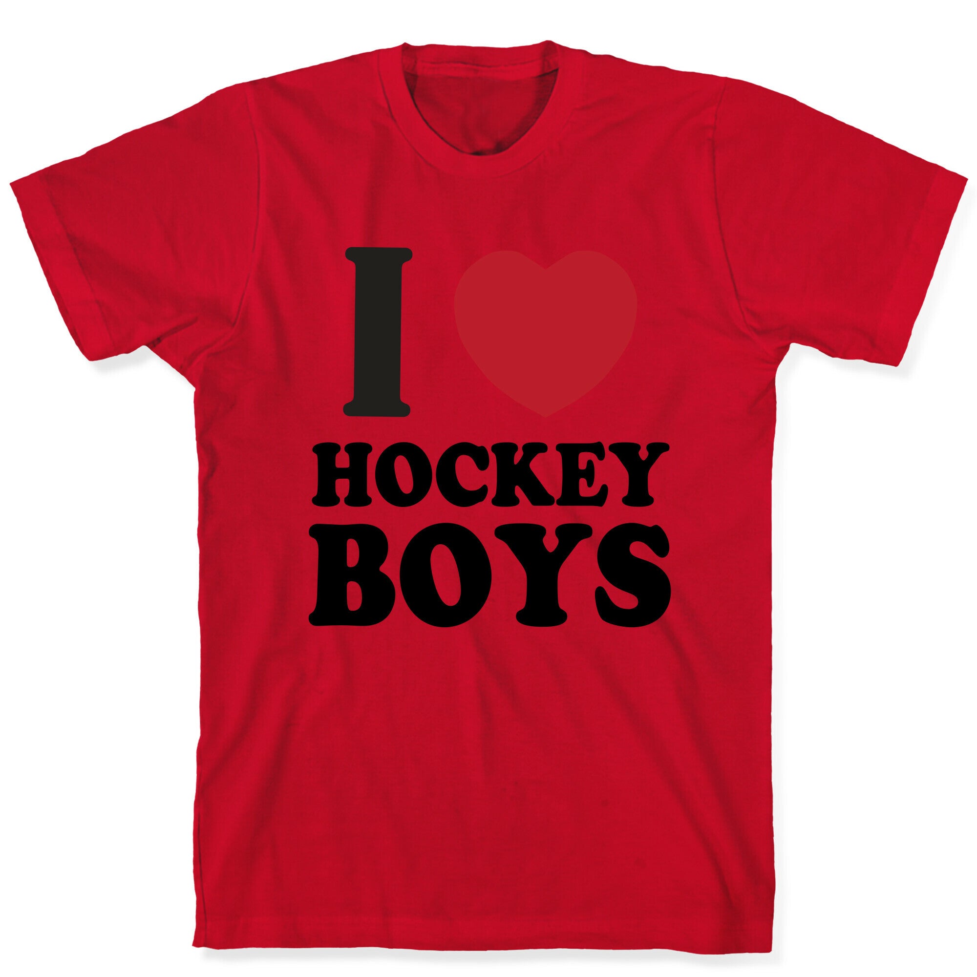 I Love Hockey Boys T-Shirt